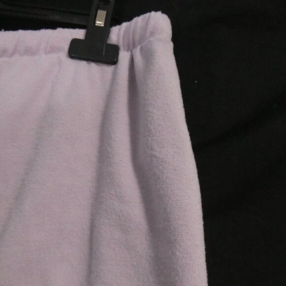 WEEKEND EDITION | large | Lavender Sweat Shorts With Ruffle Trim - Picture 5 of 14